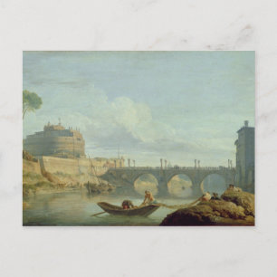 Brücke und Schloss Sant'Angelo, 1745 Postkarte