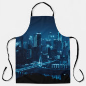 Brücke und städtische Architektur in der Nacht in Schürze (Vorderseite)