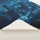 Brücke und städtische Architektur in der Nacht in  Sherpadecke (3/4)