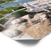 Brücke und Teich Fotodruck (Ecke)