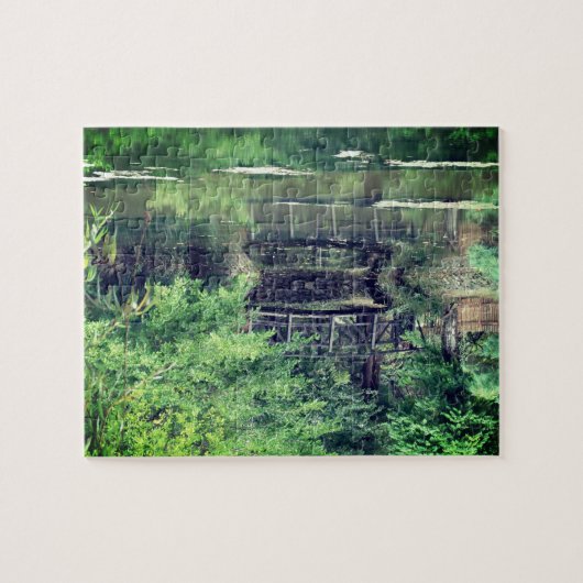 Brücke und Wasser Puzzle (Horizontal)