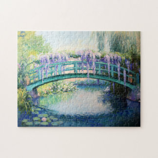 Brücke und Wisteria Impressionist Art Puzzle
