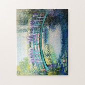 Brücke und Wisteria Impressionist Art Puzzle (Vertikal)