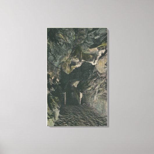 Brücke unter Balance Rock View Leinwanddruck (Vorderseite)