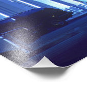 Brücke, unter der Beleuchtung, Hafen von Miami, Fotodruck (Ecke)