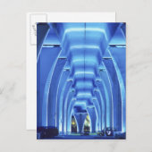 Brücke, unter der Beleuchtung, Hafen von Miami, Postkarte (Vorne/Hinten)