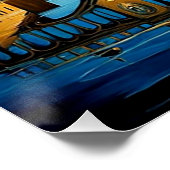 Brücke unter Mondlicht 2 Poster (Ecke)