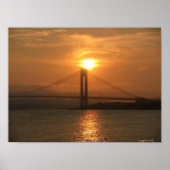 Brücke Verrazano von Brooklyn nach Staten Island Poster (Vorne)