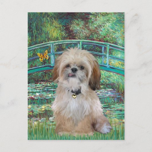 Brücke (Vertikal) - Shih Tzu (P) Postkarte (Vorderseite)