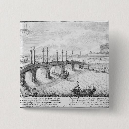 Brücke von Aelius und Hadrians Mausoleum (Castel S Button (Vorderseite)