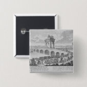 Brücke von Augustus an über Flaminia, nahe Rimini, Button (Vorne & Hinten)