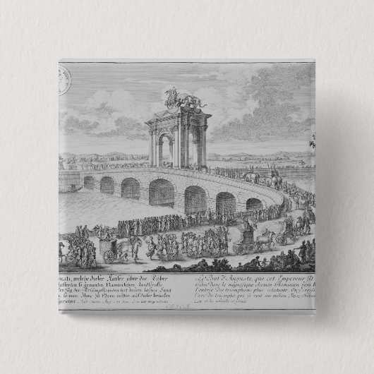Brücke von Augustus an über Flaminia, nahe Rimini, Button (Vorderseite)
