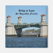 Brücke von Lions St Augustine Florida Fotografie Magnet (Vorne)