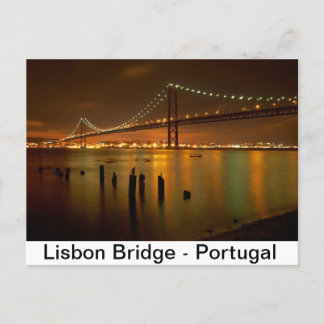 Brücke von Lissabon - Portugal Postkarte