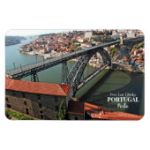 Brücke von Porto über den Douro-Fluss, Portugal Magnet (Horizontal)