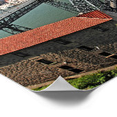 Brücke von Porto über den Douro-Fluss, Portugal Poster (Ecke)
