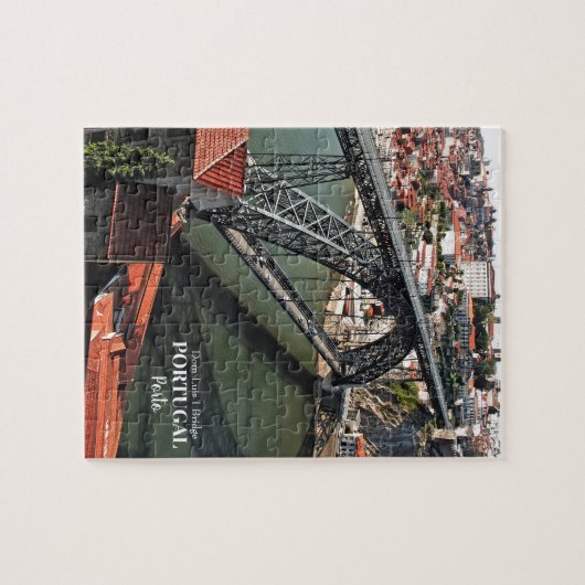 Brücke von Porto über den Douro-Fluss, Portugal Puzzle (Horizontal)