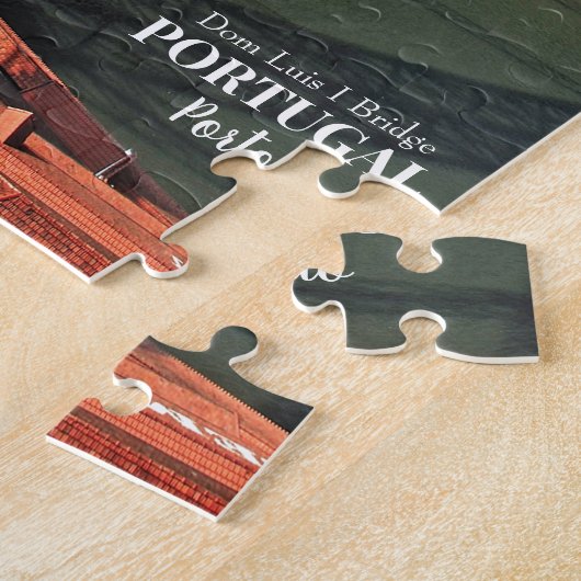 Brücke von Porto über den Douro-Fluss, Portugal Puzzle (Seite)
