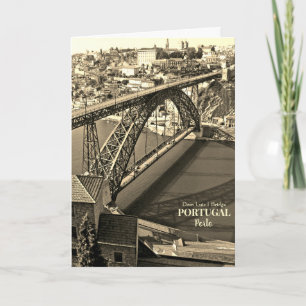 Brücke von Porto über den Douro-Fluss, Portugal, S Karte