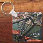 Brücke von Porto über den Douro-Fluss, Portugal Schlüsselanhänger (Vorderseite)