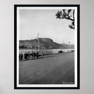 Brücke von Remagen brücken Erpel - Deutschland vor Poster