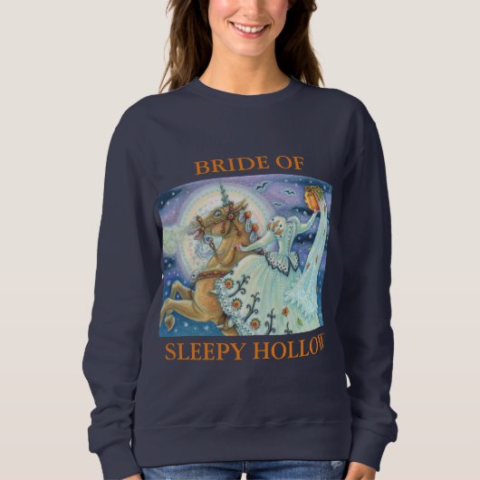 BRÜCKE VON SCHLAFHOLLOW, HALLOWEEN SWEATSHIRT Navy (Vorderseite)
