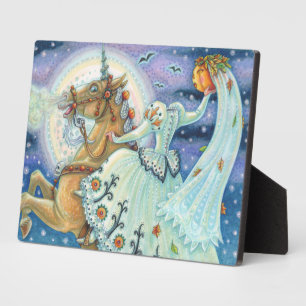 BRÜCKE VON SCHLAFHOLZ, KOPFLOSE HORSEMAN PALOMINO FOTOPLATTE