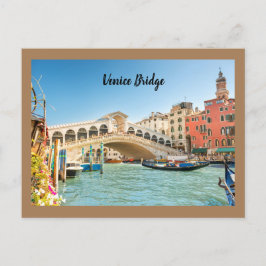Brücke von Venedig in Rom Postkarte