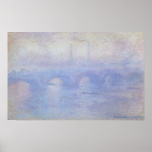Brücke Waterloo von Claude Monet Impressionismus K Poster