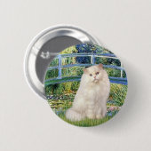 Brücke - Weiße Persische Katze Button (Vorne & Hinten)