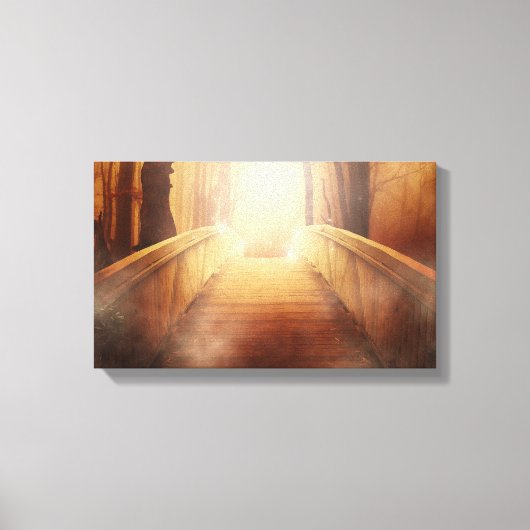 Brücke | Zazzle_Growshop. Leinwanddruck (Vorderseite)