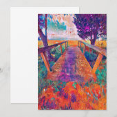 Brücke zum Frieden Dankeskarte (Vorne/Hinten)