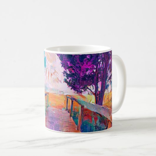 Brücke zum Frieden Spaß Kaffeetasse (VorderseiteRechts)