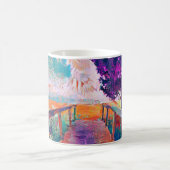 Brücke zum Frieden Spaß Kaffeetasse (Mittel)