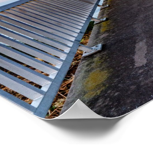 Brücke zum Morgen Poster (Ecke)