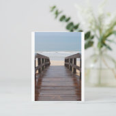 Brücke zum Strand Postkarte (Stehend Vorderseite)