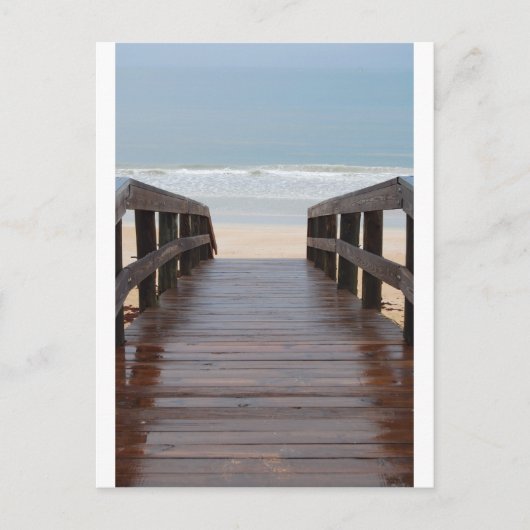 Brücke zum Strand Postkarte (Vorderseite)