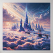 Brücke zum Unbekannten - Fantasiekunst Poster (Vorne)