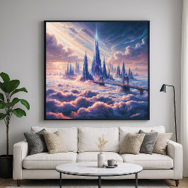 Brücke zum Unbekannten - Fantasiekunst Poster