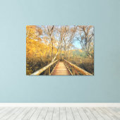 Brücke zum Wald Leinwanddruck (Insitu (Holzboden))