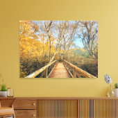 Brücke zum Wald Leinwanddruck (Insitu (Wohnzimmer))