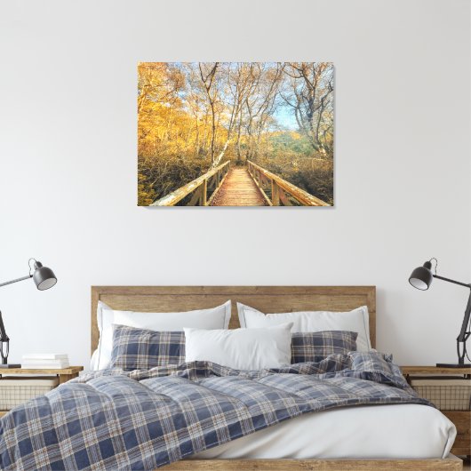 Brücke zum Wald Leinwanddruck (Insitu (Schlafzimmer))