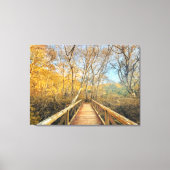 Brücke zum Wald Leinwanddruck (Vorderseite)