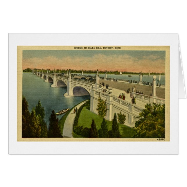 Brücke zur Schönheits-Insel Detroit, Michigan, (Vorderseite (Horizontal))
