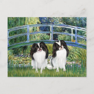 Brücke - Zwei japanische Chinesen (2 BW) Postkarte