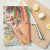 BRÜCKEN: Albernes Segeln - Tee-Tuch Geschirrtuch (Viertel Falte)