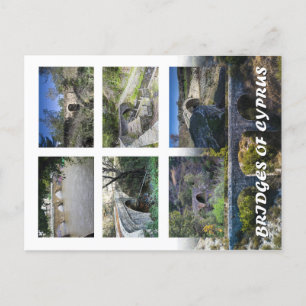 Brücken auf zyprischen Postkarten