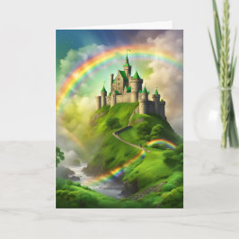Brücken aus Regenbogen St. Patrick's Day Feiertagskarte
