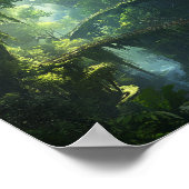 Brücken der smaragdgrünen Canopy - Lush Forest Fan Poster (Ecke)