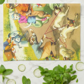 BRÜCKEN: Eine wilde Roller-Fahrt - Tee-Tuch Küchentuch (Gefaltet)